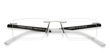Load image into Gallery viewer, Silver Rectangle Rimless Unisex Eyeglasses by Lenskart Air Online-108859