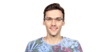 Load image into Gallery viewer, Silver Rectangle Rimless Unisex Eyeglasses by Lenskart Air Online-108859