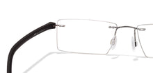 Load image into Gallery viewer, Grey Rectangle Rimless Unisex Eyeglasses by Lenskart Air Online-112551