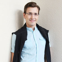 Load image into Gallery viewer, Grey Rectangle Rimless Unisex Eyeglasses by Lenskart Air Online-112548