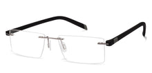 Load image into Gallery viewer, Grey Rectangle Rimless Unisex Eyeglasses by Lenskart Air Online-112548