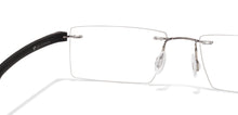 Load image into Gallery viewer, Grey Rectangle Rimless Unisex Eyeglasses by Lenskart Air Online-112548