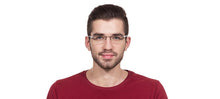 Load image into Gallery viewer, Black Rectangle Rimless Unisex Eyeglasses by Lenskart Air Online-112560