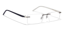 Load image into Gallery viewer, Black Rectangle Rimless Unisex Eyeglasses by Lenskart Air Online-112560