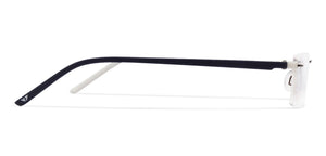 Black Rectangle Rimless Unisex Eyeglasses by Lenskart Air Online-112560