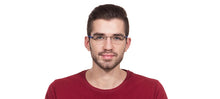 Load image into Gallery viewer, Grey Rectangle Rimless Unisex Eyeglasses by Lenskart Air Online-112558