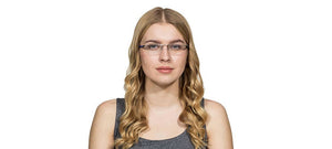 Grey Rectangle Rimless Unisex Eyeglasses by Lenskart Air Online-112558