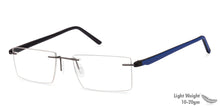 Load image into Gallery viewer, Grey Rectangle Rimless Unisex Eyeglasses by Lenskart Air Online-112558