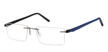 Load image into Gallery viewer, Grey Rectangle Rimless Unisex Eyeglasses by Lenskart Air Online-112558