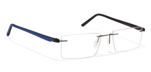 Grey Rectangle Rimless Unisex Eyeglasses by Lenskart Air Online-112558