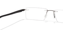Load image into Gallery viewer, Grey Rectangle Rimless Unisex Eyeglasses by Lenskart Air Online-112558
