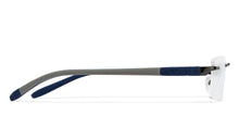 Load image into Gallery viewer, Grey Rectangle Rimless Unisex Eyeglasses by Lenskart Air Online-123646