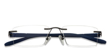 Load image into Gallery viewer, Grey Rectangle Rimless Unisex Eyeglasses by Lenskart Air Online-123646