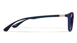 Blue Wayfarer Full Rim Unisex Eyeglasses by Lenskart Air Online-113231