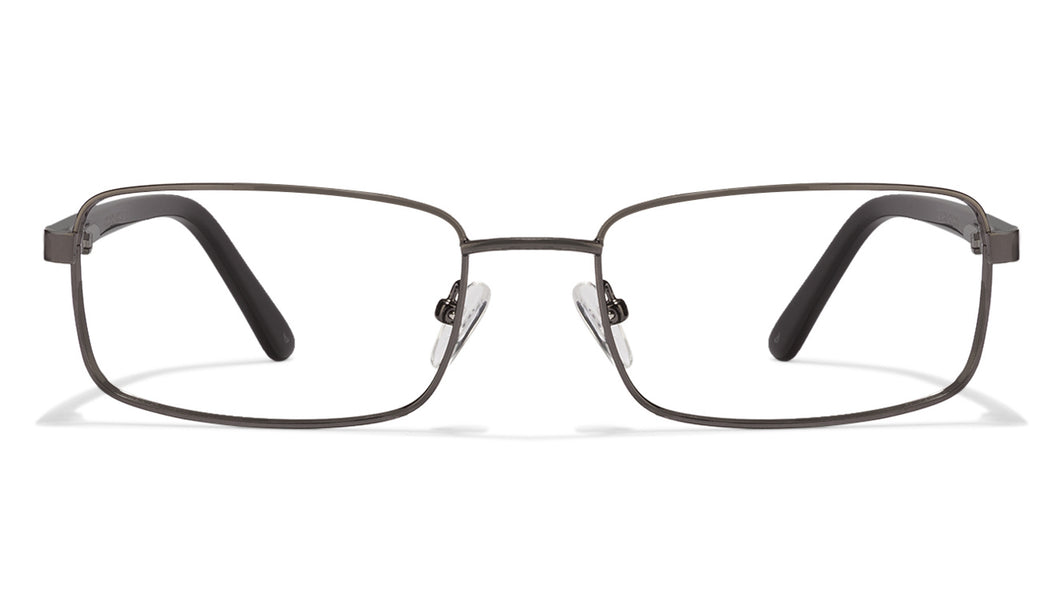 Gunmetal Rectangle Full Rim Unisex Eyeglasses by Vincent Chase Online-113364