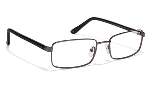 Gunmetal Rectangle Full Rim Unisex Eyeglasses by Vincent Chase Online-113364