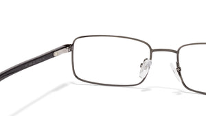 Gunmetal Rectangle Full Rim Unisex Eyeglasses by Vincent Chase Online-113364