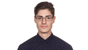 Gunmetal Rectangle Full Rim Unisex Eyeglasses by Vincent Chase Online-113364