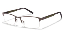 Load image into Gallery viewer, Gunmetal Rectangle Half Rim Unisex Eyeglasses by Vincent Chase Online-113431