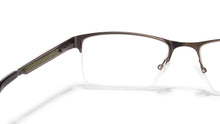 Load image into Gallery viewer, Gunmetal Rectangle Half Rim Unisex Eyeglasses by Vincent Chase Online-113431