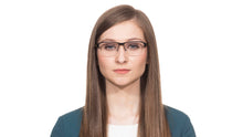 Load image into Gallery viewer, Gunmetal Rectangle Half Rim Unisex Eyeglasses by Vincent Chase VC-113386