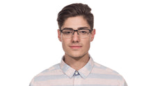 Load image into Gallery viewer, Gunmetal Rectangle Half Rim Unisex Eyeglasses by Vincent Chase VC-113386