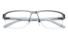 Load image into Gallery viewer, Gunmetal Rectangle Half Rim Unisex Eyeglasses by Vincent Chase VC-113386