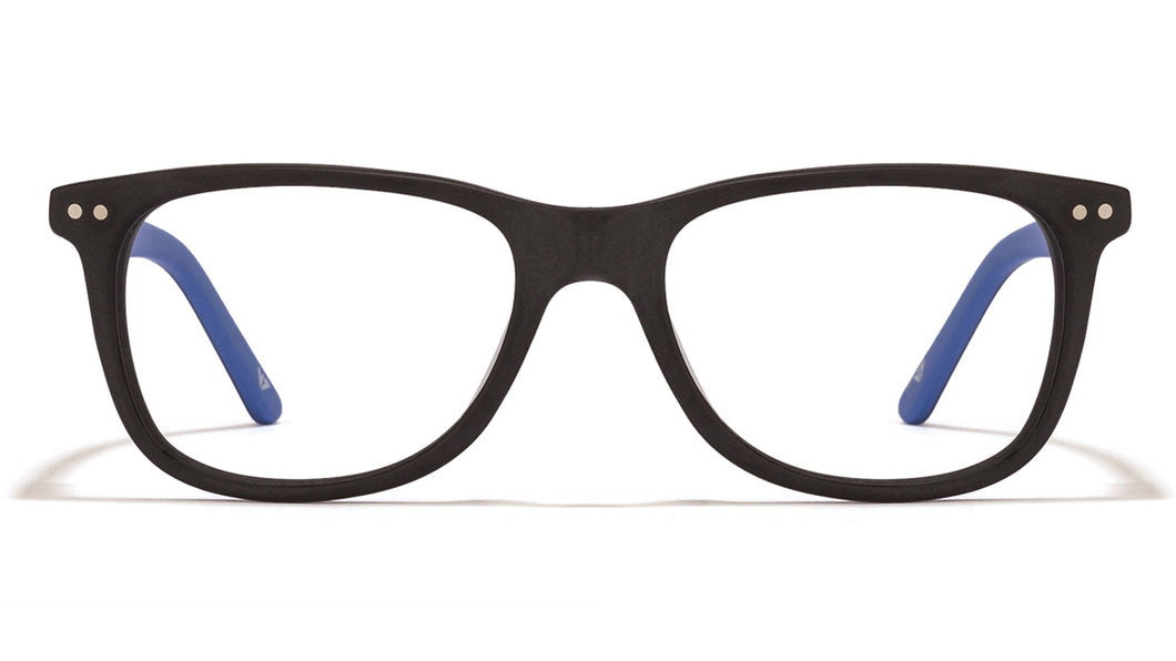 Black Wayfarer Full Rim Unisex Eyeglasses by Vincent Chase VC-114129