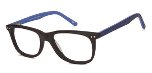Black Wayfarer Full Rim Unisex Eyeglasses by Vincent Chase VC-114129