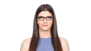 Black Rectangle Full Rim Unisex Eyeglasses by Vincent Chase VC-114175