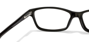 Black Rectangle Full Rim Unisex Eyeglasses by Vincent Chase VC-114175
