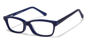 Blue Rectangle Full Rim Unisex Eyeglasses by Vincent Chase Online-120819