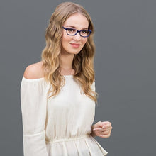 Load image into Gallery viewer, Blue Rectangle Full Rim Unisex Eyeglasses by Vincent Chase Online-120819