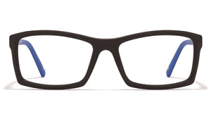 Black Rectangle Full Rim Unisex Eyeglasses by Vincent Chase VC-114181