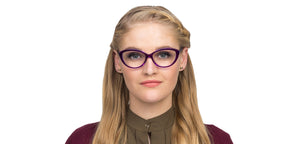 Purple Cat Eye Full Rim Women Eyeglasses by Vincent Chase VC-118640