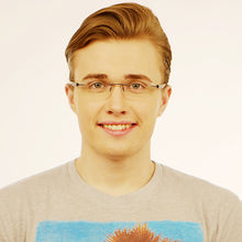 Load image into Gallery viewer, Black Rectangle Rimless Unisex Eyeglasses by Lenskart Air Online-114294