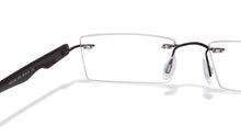 Load image into Gallery viewer, Black Rectangle Rimless Unisex Eyeglasses by Lenskart Air Online-114294