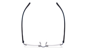 Blue Rectangle Rimless Unisex Eyeglasses by Lenskart Air Online-114295
