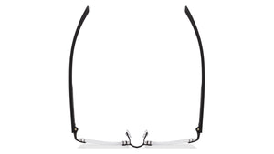 Black Rectangle Rimless Unisex Eyeglasses by Lenskart Air Online-114303