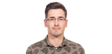 Load image into Gallery viewer, Black Rectangle Rimless Unisex Eyeglasses by Lenskart Air Online-114303