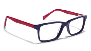 Blue Rectangle Full Rim Unisex Eyeglasses by Vincent Chase Online-114101