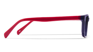Blue Rectangle Full Rim Unisex Eyeglasses by Vincent Chase Online-114101