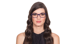 Blue Rectangle Full Rim Unisex Eyeglasses by Vincent Chase Online-114101