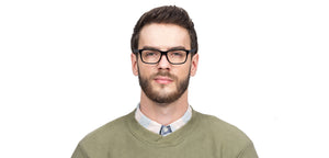 Black Rectangle Full Rim Unisex Eyeglasses by Vincent Chase Online-119228