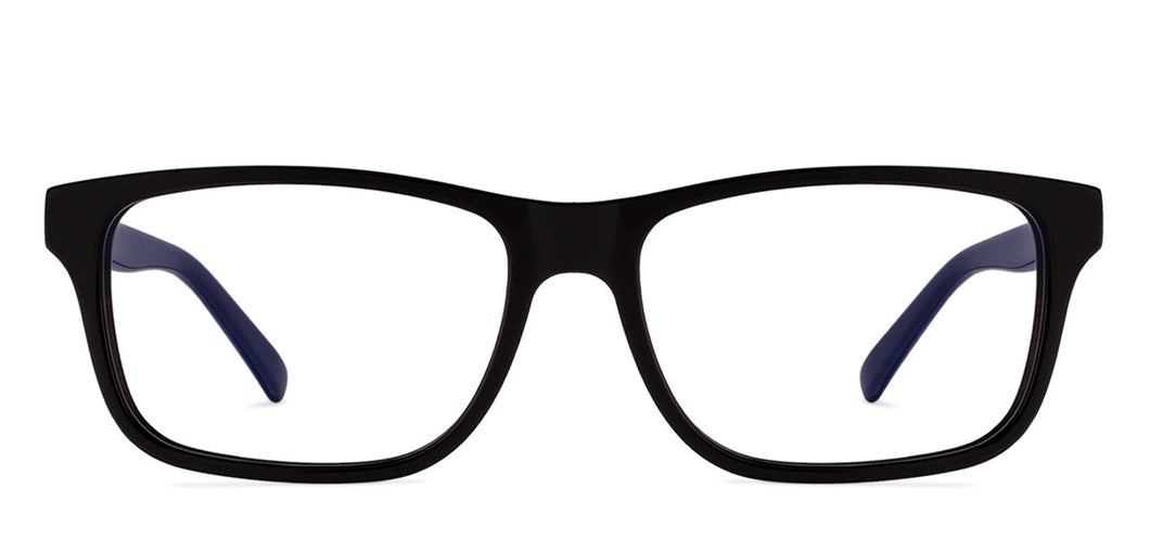 Black Rectangle Full Rim Unisex Eyeglasses by Vincent Chase Online-119228