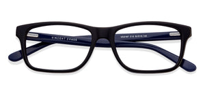 Black Rectangle Full Rim Unisex Eyeglasses by Vincent Chase Online-119228