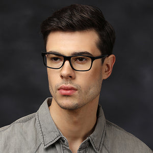 Black Rectangle Full Rim Unisex Eyeglasses by Vincent Chase Online-119228