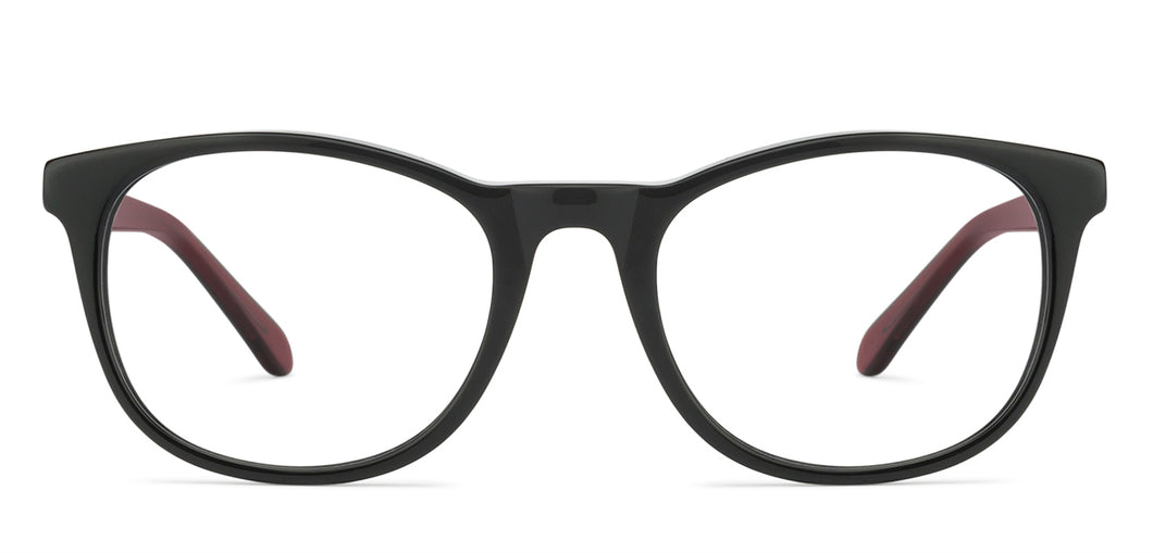 Black Wayfarer Full Rim Unisex Eyeglasses by Vincent Chase Online-119198