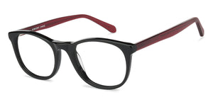 Black Wayfarer Full Rim Unisex Eyeglasses by Vincent Chase Online-119198