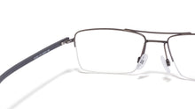 Load image into Gallery viewer, Grey Rectangle Half Rim Unisex Eyeglasses by Lenskart Air Online-113276